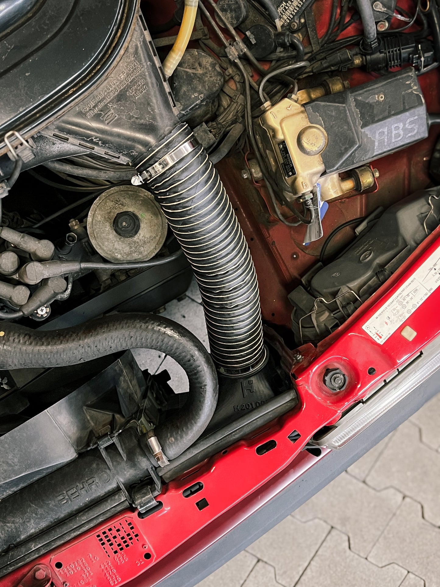Ram Air Intake Mercedes W201 190E 1.8/2.0/2.3