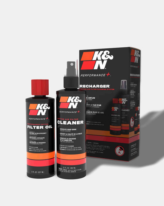 K&N "Performance" Baumwoll Luftfilter Reiniger Öl Set